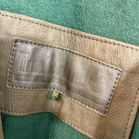 Timberland Weatherproof Calf Skin Leather Heavy Jacket Brown Distressed MEDIUM - Picture 7 of 10